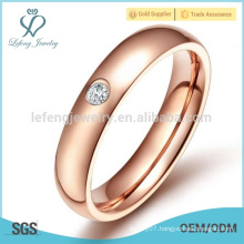 Plain crystal wedding band rings jewelry in high quality